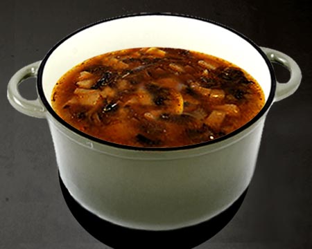 Самый простой суп из сушеных грибов в кастрюле