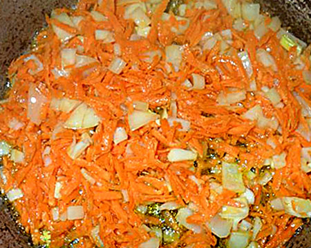 зажарка из лука и моркови